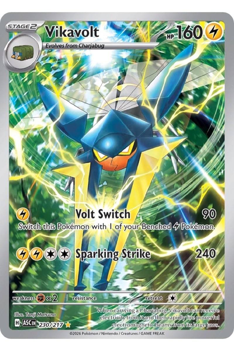 Pokémon Vikavolt 230/217 Ascended Heroes - Pokemon kort - Pocket Monster.