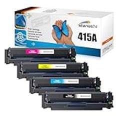 Starlet24 4X 415A toner kompatibel toner för HP 415A W2030A W2031A W2032A W2033A med chip som ersättning för Laserjet Pro MFP M479fdw M479fdn M479fdw M454dn