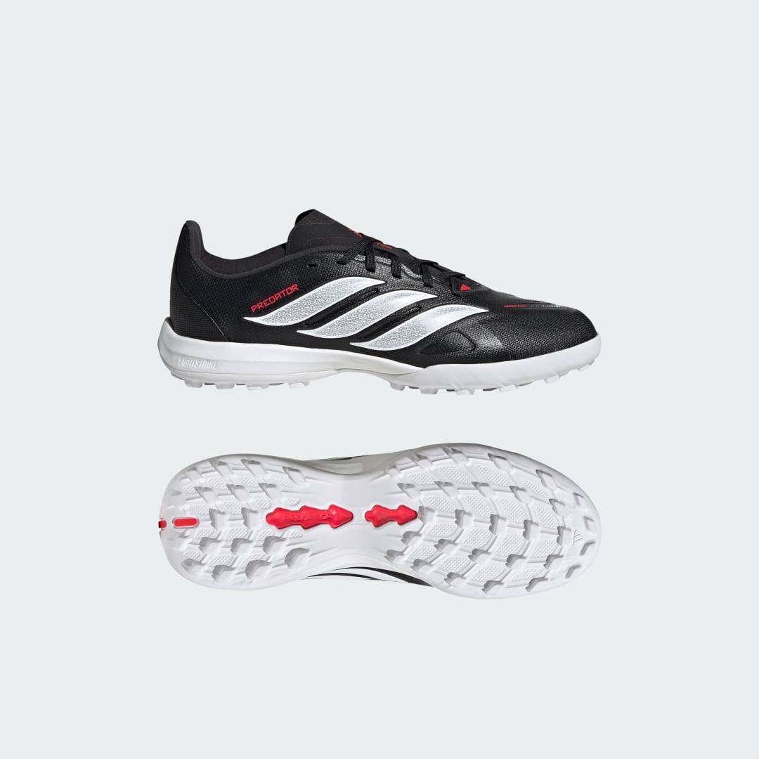 PREDATOR LEAGUE Turf Fotbollsskor för barn - Core Black / Cloud White / Lucid Red - 31