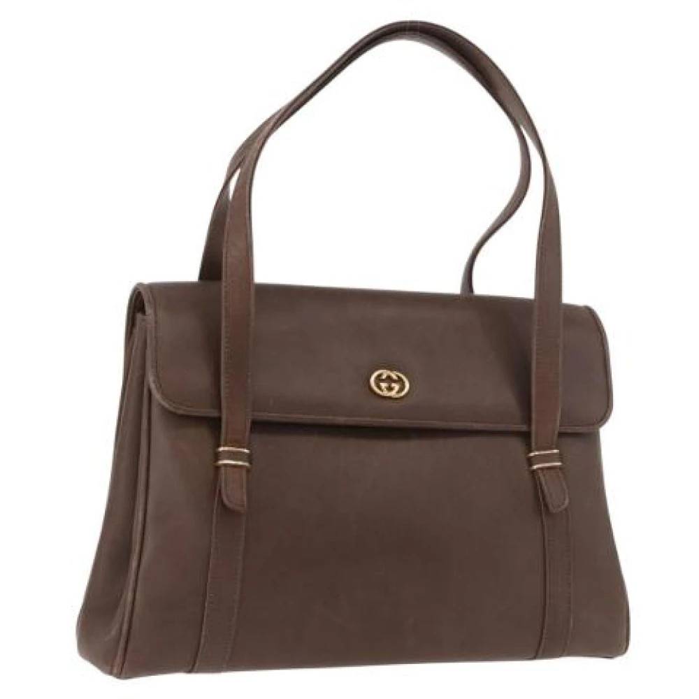 Gucci Vintage Pre-owned Hand Bag - Vintage - Dame - Brun - ONE SIZE - Uld