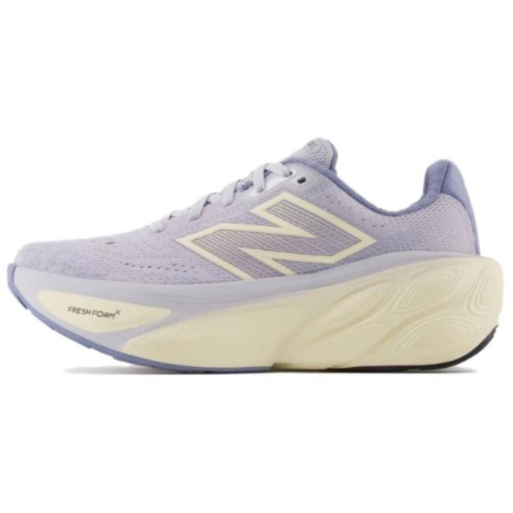 New Balance Fresh Foam X More V5 Mode Mångsidig Hållbar Lågskuren Kortdistans Löparskor Damskor Grå Lila WMORCE5 cm gray