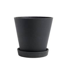 HAY Flowerpot with Saucer - XL - Black