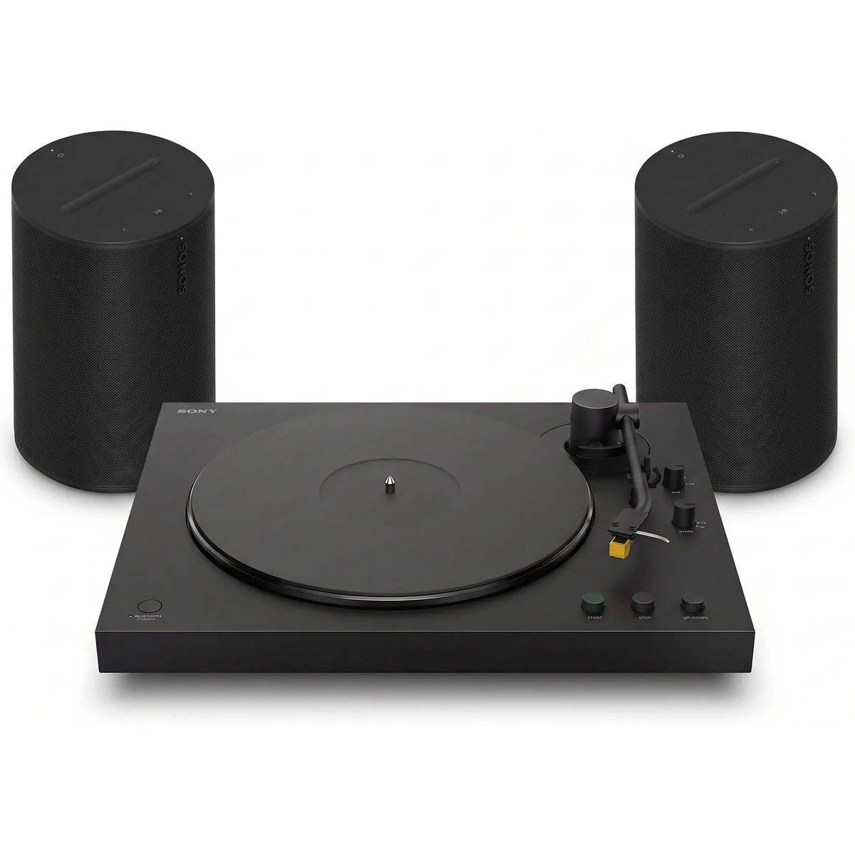 Sonos + Sony Era 100 matt svart (2-pack) + PS-LX5BT