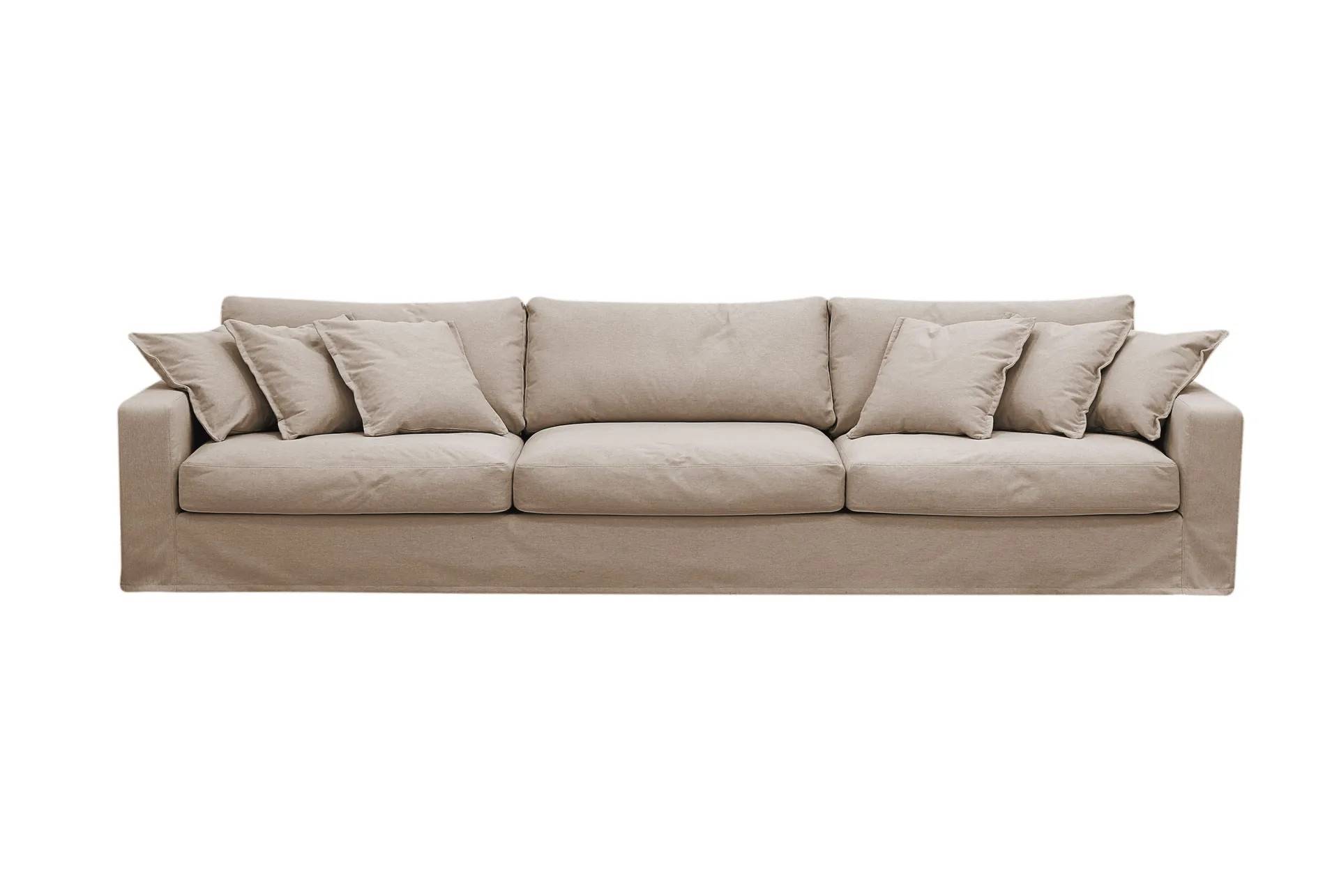 Scandinavian Choice Valencia Extra Djup 5-sits Soffa med avtagbar och tvättbar klädsel Ljusbrun