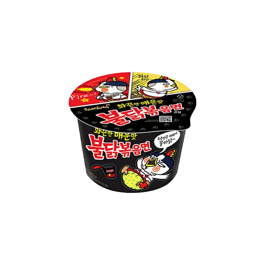 Samyang Hot Chicken Flavor Ramen nudlar i stor kopp 105g (2 Olika Kvantiteter)