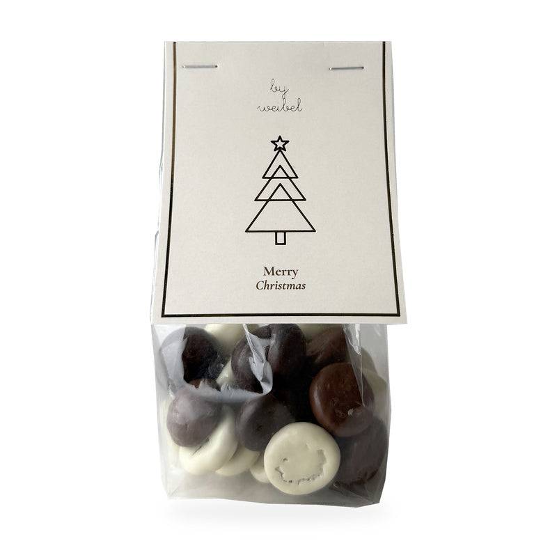 Chokoladeovertrukne pebernødder 100 g | Weibel