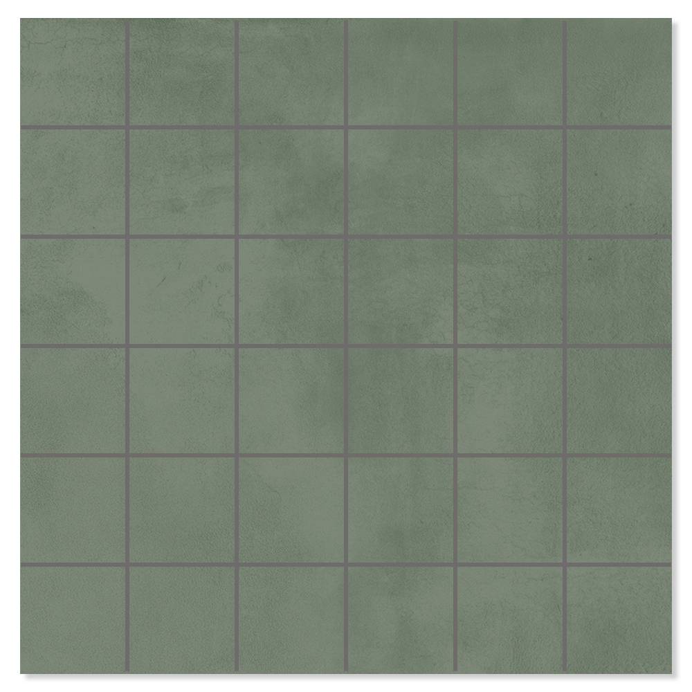 Mosaik Klinker Delicate Grön Matt 30x30 (5x5) cm