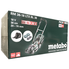 Metabo RM 36-18 LTX BL 36 18V Akku-Rasenmäher 2x 5,2Ah Akkus 601716650