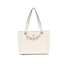 Guess, Väska, Dam, ONE Size, Flap Clutch Off White Stilren Väska