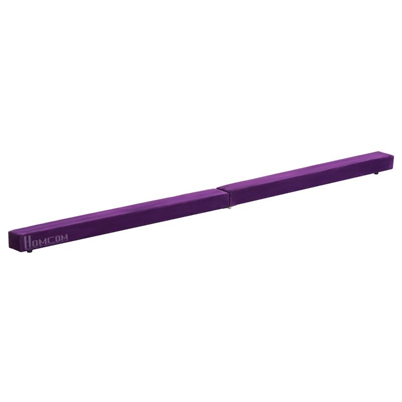 Balansbom halkfri mocka 240 cm lila