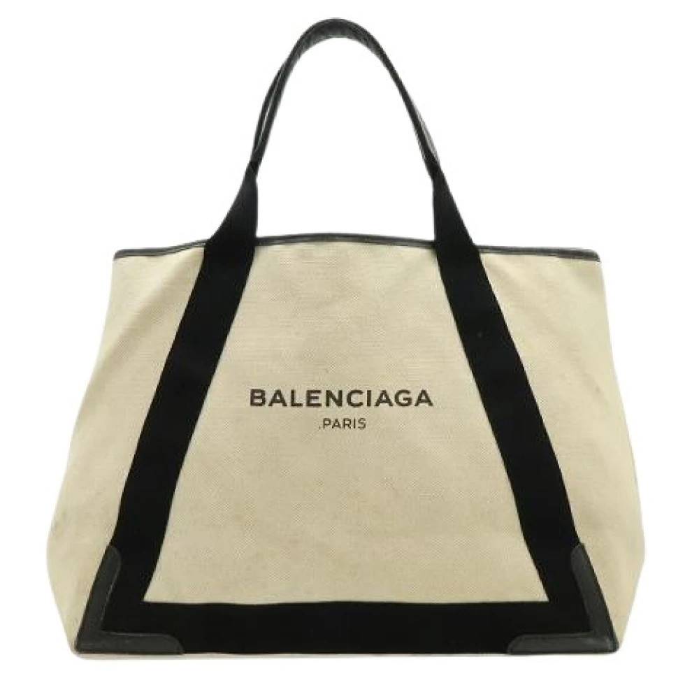 Balenciaga Vintage - Pre-owned Navy Cabas Tote Bag Vintage - Dam - ONE Size - Läder