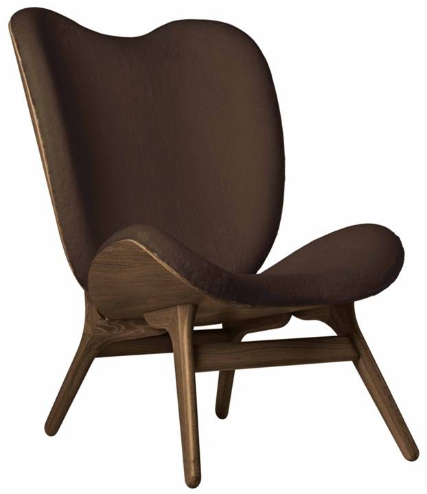 A Conversation Piece Dark Oak - Tyg Teddy Brown Hög