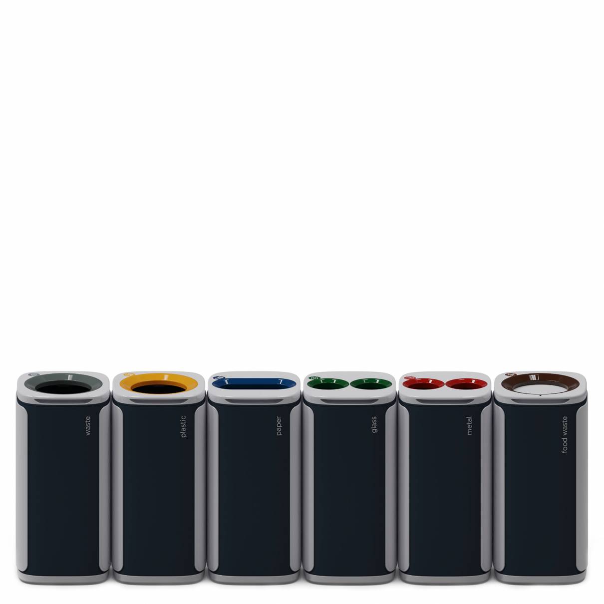 Källsorteringskärl MBG Wastee 6-pack