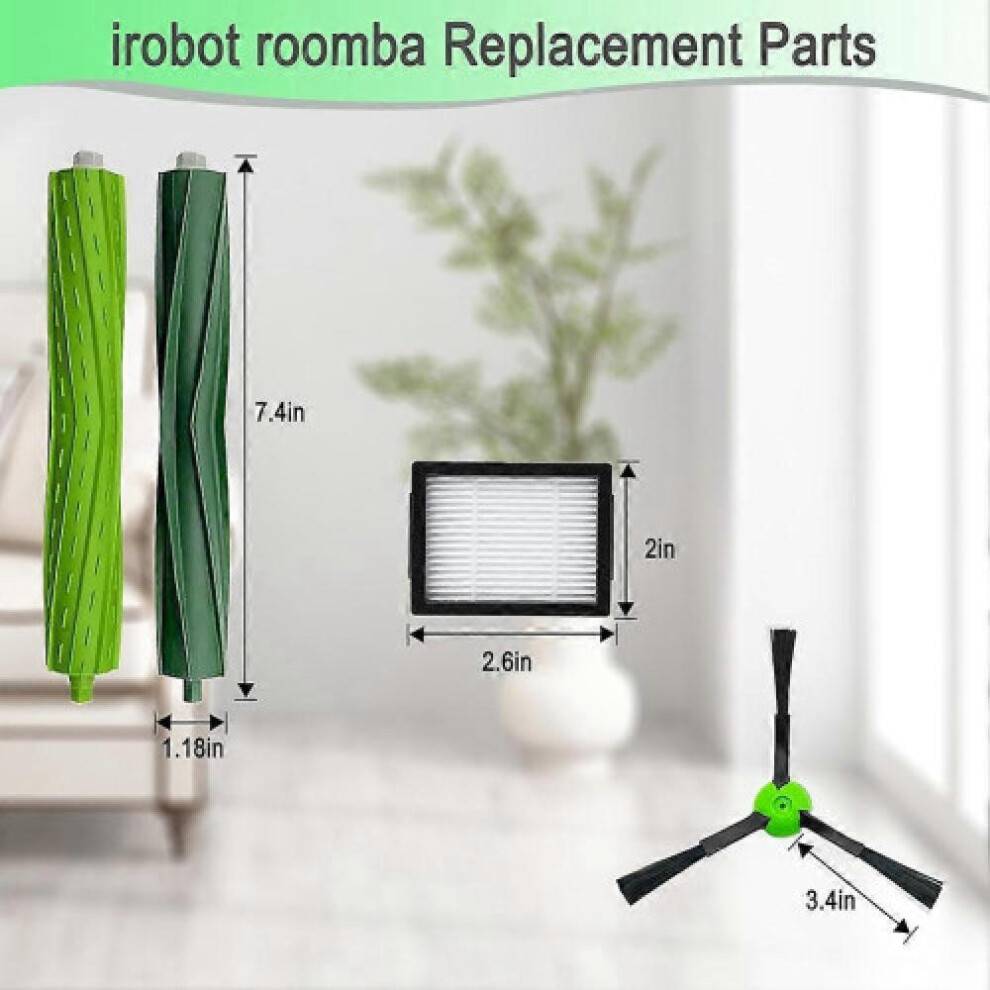 Reservedele kompatibel med iRobot Roomba robotstøvsugere i I8, I8+, I7, I7+, I6, I6+, I4, I3, I3+ Plus, J7, E5, E6 og E7-serien (I