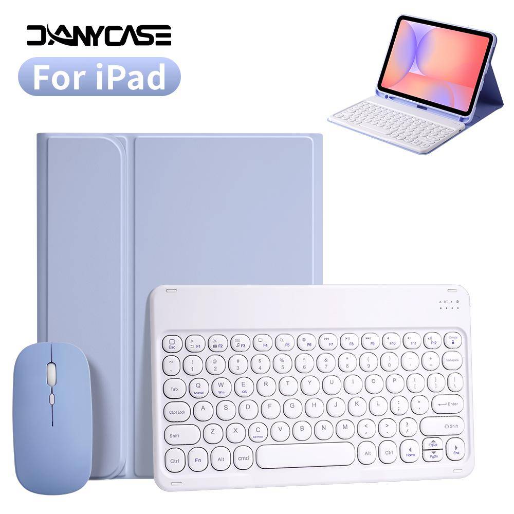Tangentbordsfodral för surfplatta för Samsung Galaxy Tab S6 Lite 10.4 S7 S8 S9 11 S9 FE S10FE 11tum S7+/S8+/S9+/S9 FE+/S10 Plus 12.4 A8 Fodral