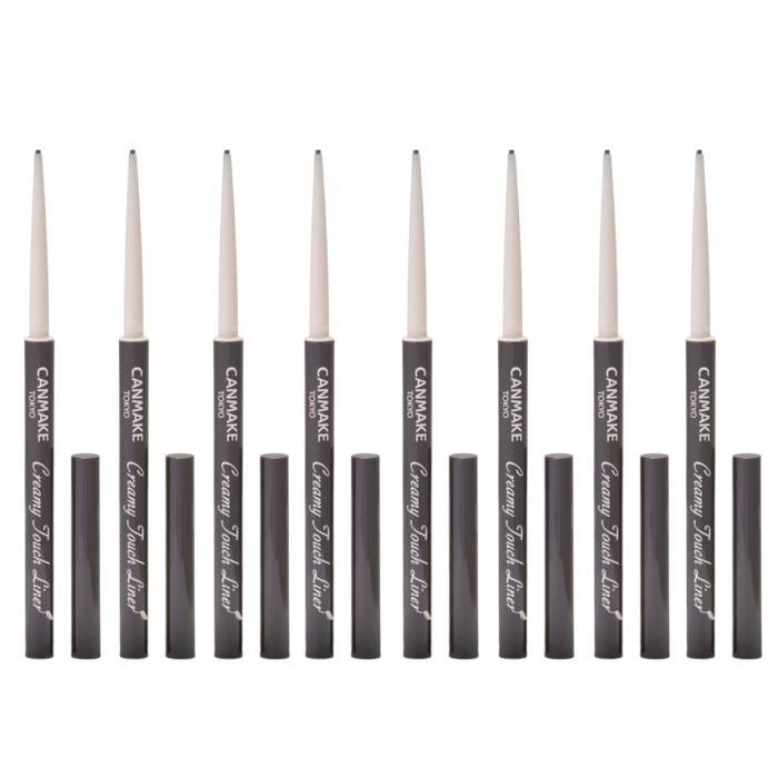 CANMAKE - Creamy Touch Liner - 0.08g - 03 Dark Brown (8ea) Set - black