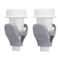 2Pcs Breastmilk Storage Bag Adapter Portable Convenient Use Wide Mouth Breastmilk Bag Adapter for