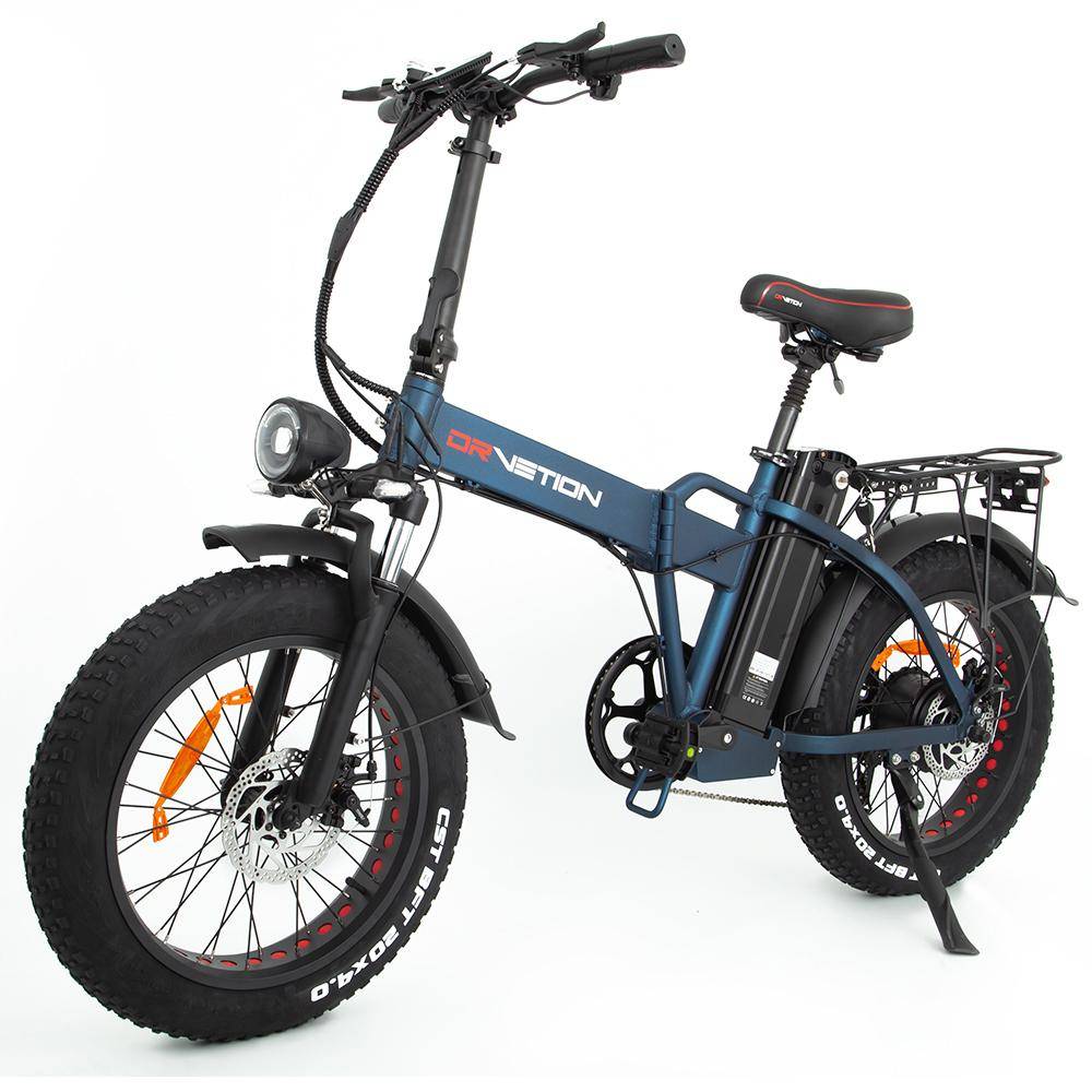 Elektrisk cykel hopfällbar Drvetion 20  750W Motor Stadsebike Topphastighet 45km/h Max 80km Last 150kg AT20 svart