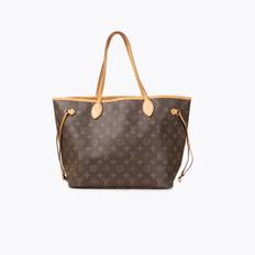 LOUIS VUITTON Neverfull MM Tote - Brown