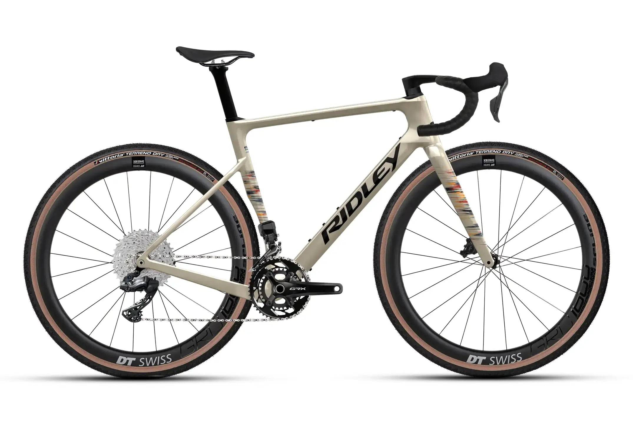 Ridley Astr RS 2024 - SRAM Force XPLR AXS 1x13sp - DT Swiss GRC 1600 SPLINE - 153 / s / raw sugar/black