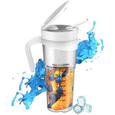 Sunmeit Bärbar Smoothies Blender Elektrisk Juice Blender Uppladdningsbar Bärbar Mixer för Smoothies Frukt Blender Slitstark Enkel Att Använda Vit