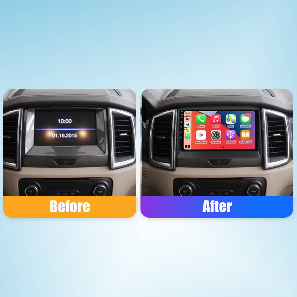 2Din Android Car Radio For Ford Ranger 2016-2019  2Din Car Stereo GPS Navigation Video Player Carplay Android Auto BT WIFI 4G He