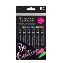 Spectrum Noir Outline Marker 6/Pkg - Dazzling Brights UTGÅENDE