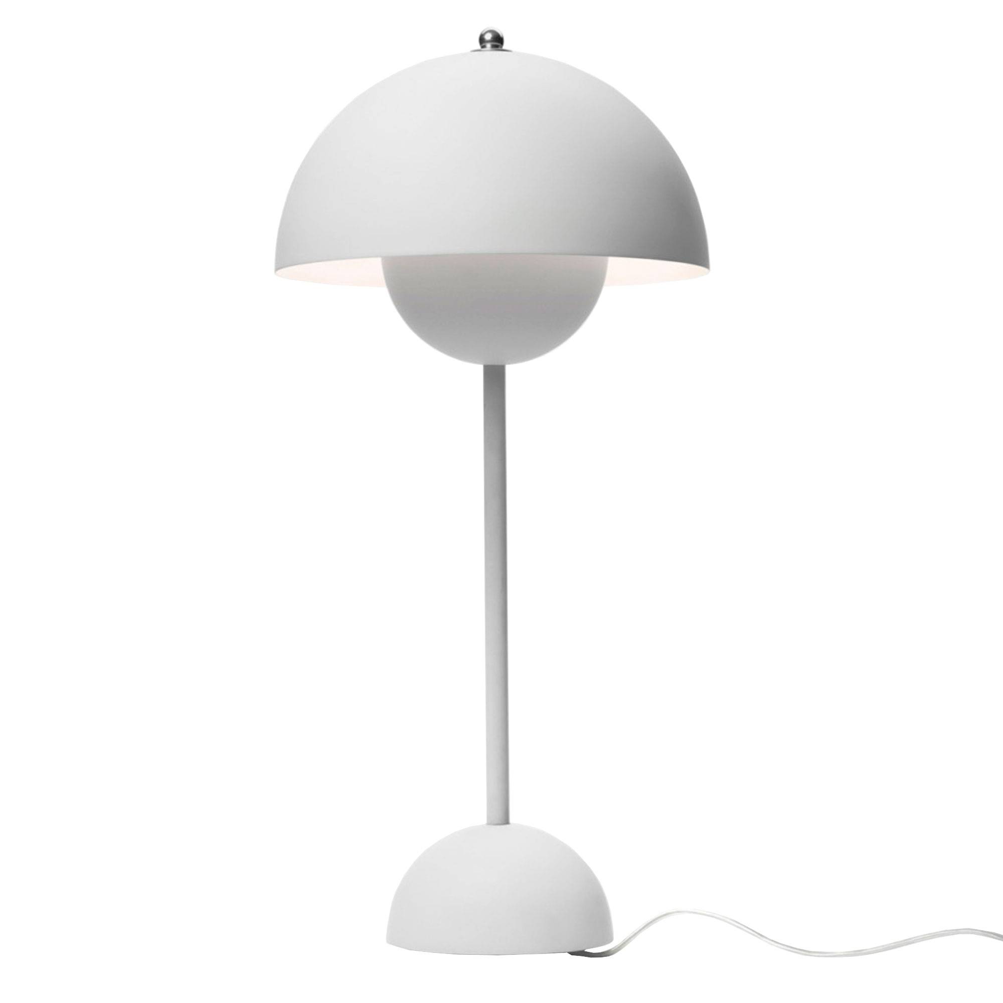 Flowerpot VP3 Bordlampe af Verner Panton Matt Light Grey.