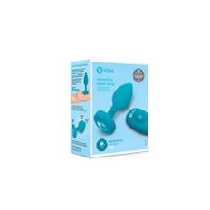 B-Vibe - Vibrating Jewel Plug S/M Aquamarine