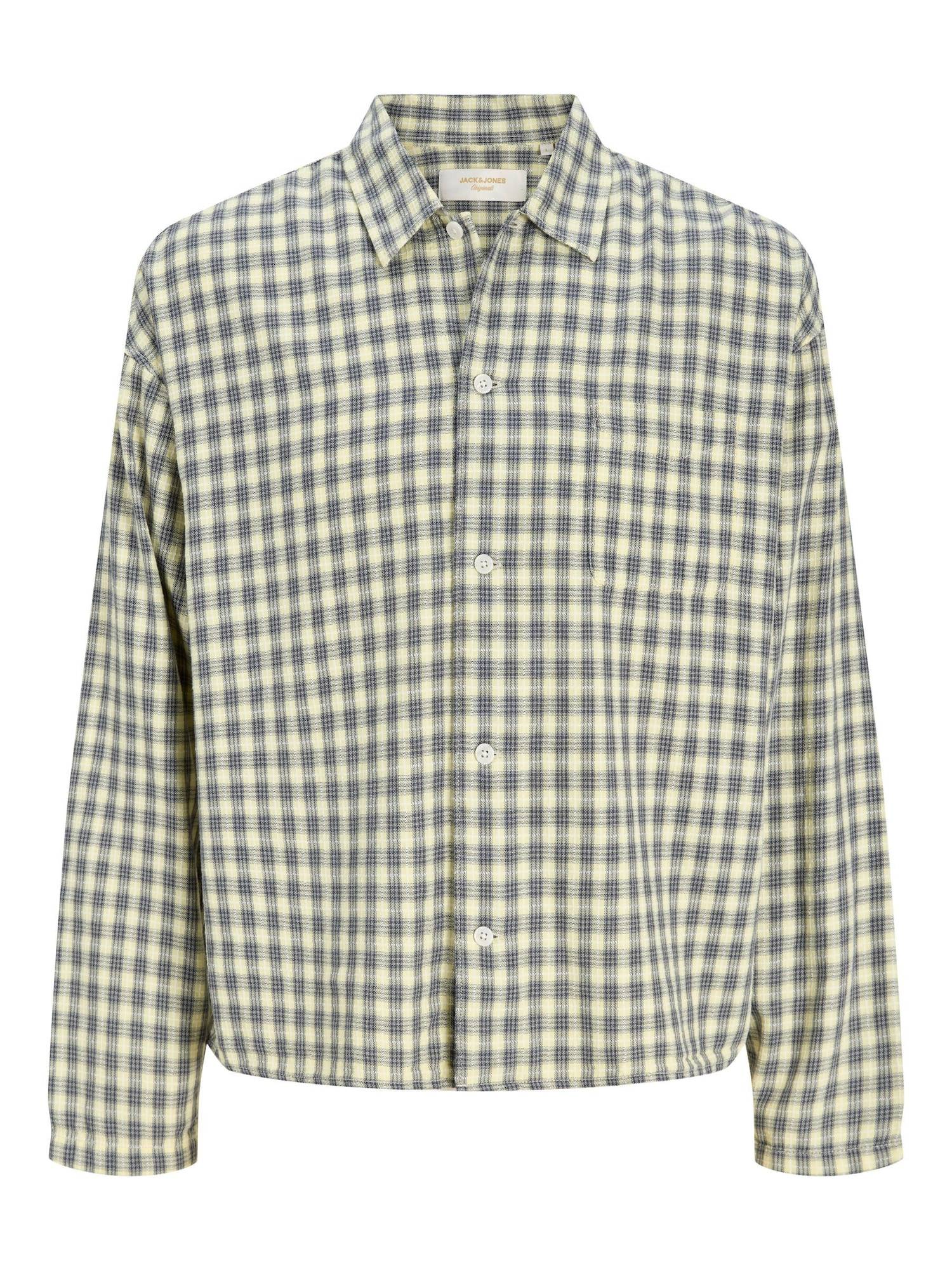 Jack & Jones Junior Skjorte  grafit / khaki / hvid