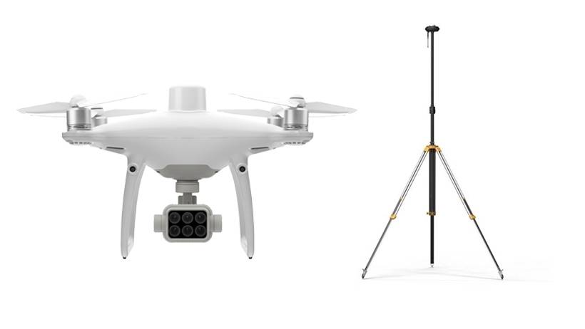 DJI Phantom 4 Multispectral + D-RTK 2 High Precision GNSS Mobile Station Combo