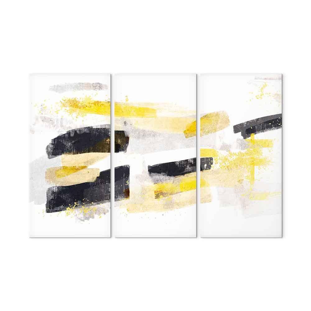 Abstrakt lærredsbillede Modern Chic i 3 dele - 60 x 40, 90 x 60 og 120 x 80 cm, Standard, Premium Print, italiensk lærred eller Akustisk - 120 x 80 cm - Akustisk