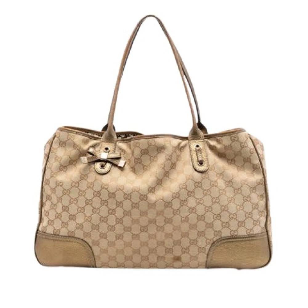 Gucci Vintage Pre-owned Canvas gucci-tasker - Vintage - Dame - Beige - ONE SIZE -