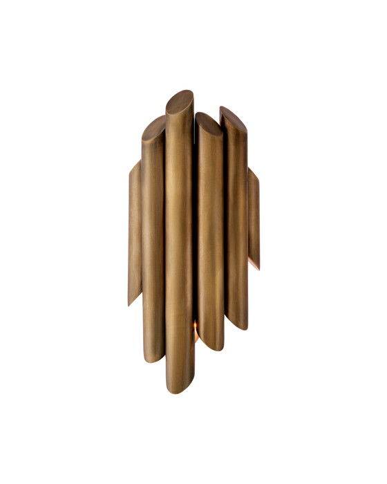 Beau Rivage vägglampa antik mässing - Guld (W. 20 | D. 14 | H. 40 cm)