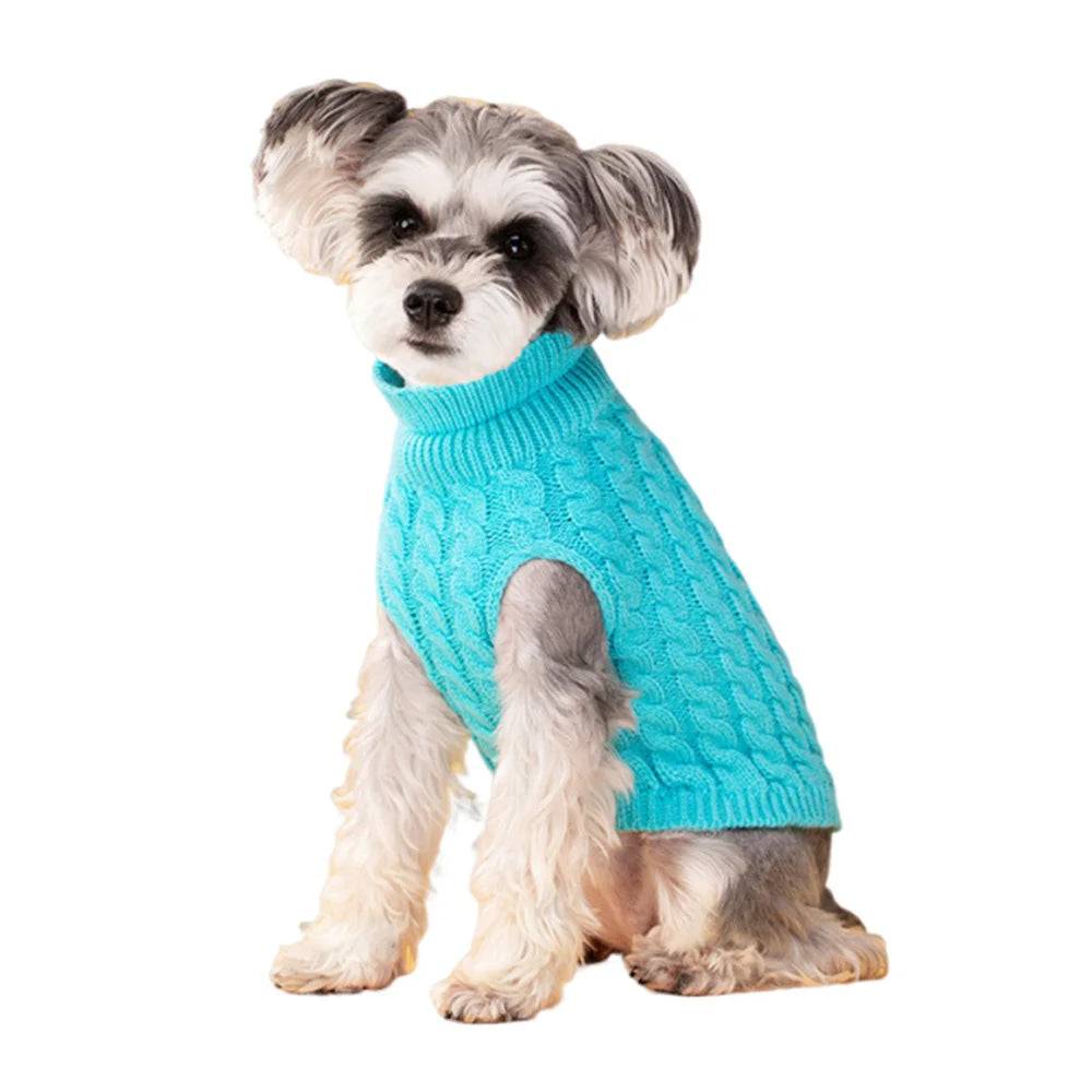 Knitted Pet Sweater for Cats & Small Dogs — 7 Colours, XS–XL - Blue / XS-suit 0.5-1kg / SP (XS-suit 0.5-1kg)