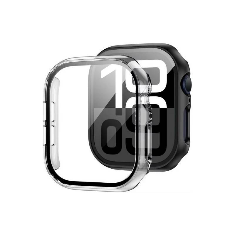 Skyddsglas skal för stöttålig skärm och kantskydd för Apple Watch Transparent - Series 10 46mm