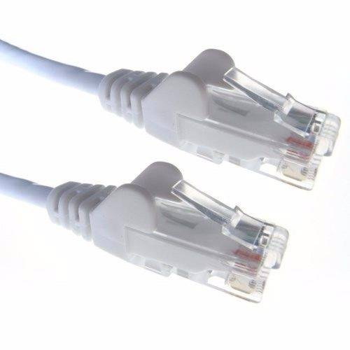 Zexum White RJ45 Cat5e High Quality 24AWG Stranded Snagless UTP Ethernet Network LAN Patch Cable - 15 Meter