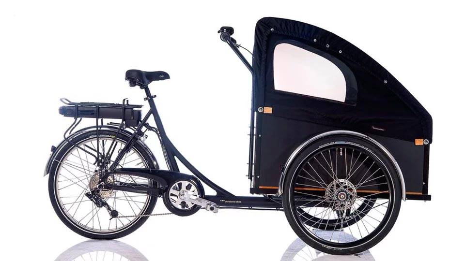 ChristianiaBikes E-Light 8/24 Ladcykel med familiepakke.