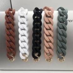 ZONESIN Wholesale Matte Plastic Acrylic Purse Chains Handbag Straps Resin Chain For Bag