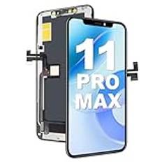 DTD Skärm för iPhone 11 PRO Max, Display för iPhone 11 PRO Max, LCD pekskärm Digitizer ersättningsdelar (kommer inte med reparationsverktyg)