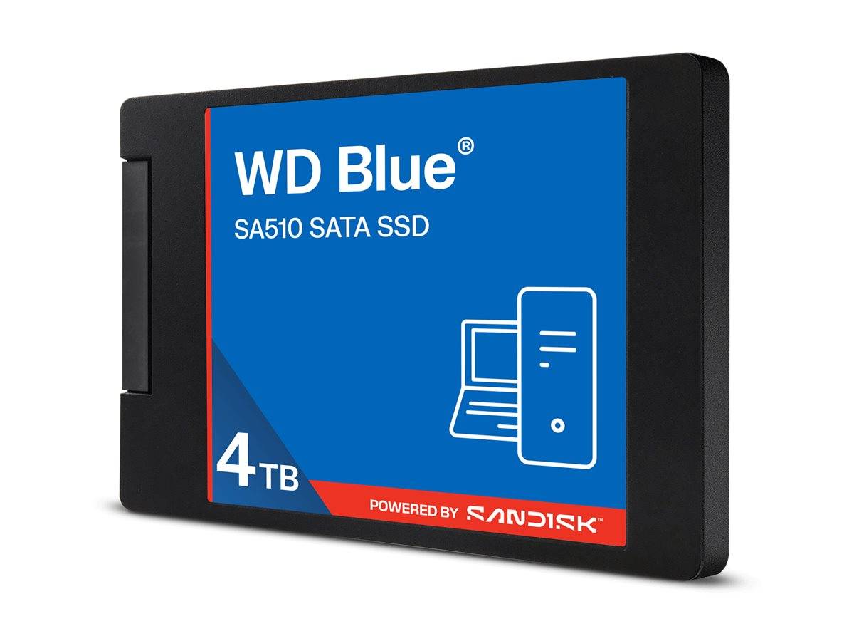 WD Blue SSD SA510 4TB 2.5" Serial ATA-600 --> I externt lager, forväntat leveransdatum hos dig 11-07-2026