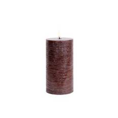 PILLAR CANDLE 7,8X15 CM | BRUN