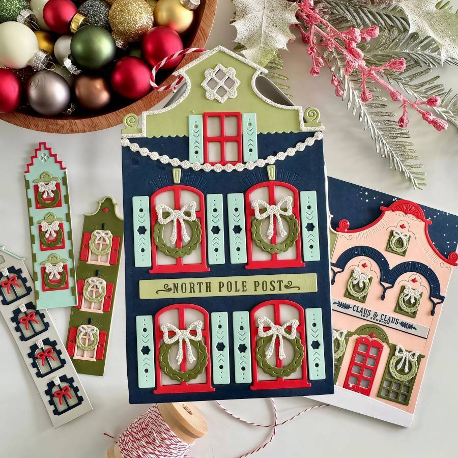 2026 New Market Place Holiday Festoons Metal Cutting Dies for DIY Scrapbooking Card Making Stencils Embossing Craft Decoration