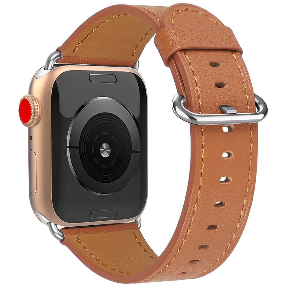 Apple Watch 42/44/46/49mm Urrem Læder - Brun