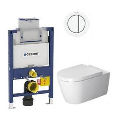 Duravit Me by Starck Rimless m/wondergliss inkl. lav cisterne, hvid betjening og sæde m/soft-close