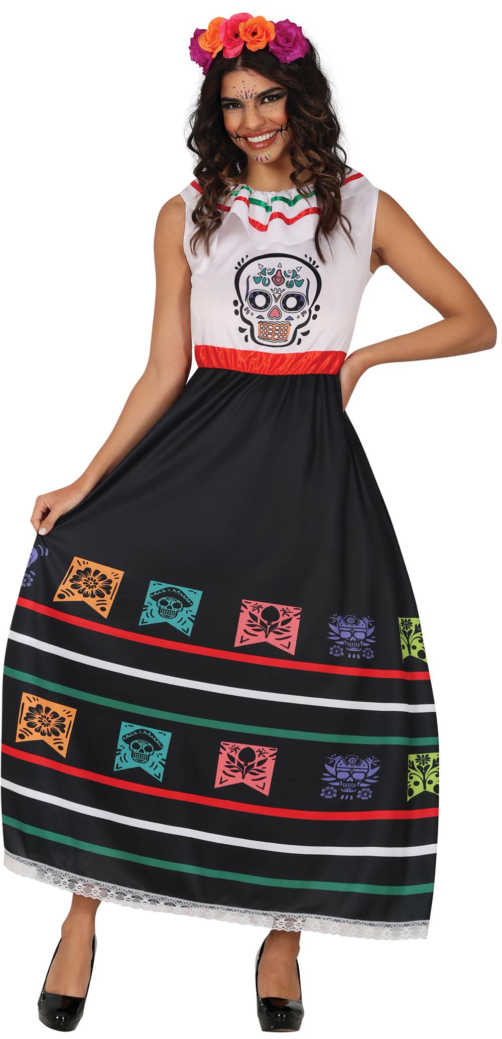 SKULL CATRINA, KVINDE Medium (38-40)