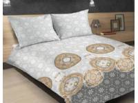 (ComputerSalg) Matex sengetøj satineret Exclusive 160x200 Mandala hvid-beige