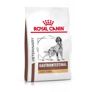 Royal Canin Veterinary Gastrointestinal High Fibre hundfoder. Förpackning: 2 x 2 kg