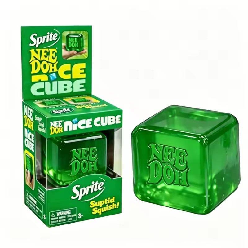 Ny Needoh Nice Cube Sensorisk Nice-Sicle Stresslindring Squishy Kub Anti-Ångest Klämbar Objekt För Fokus ADHD-Populationen