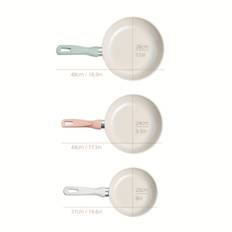 TEMU Nonstick Ceramic Frying Pans Skillets Set, Non-toxic Egg Omelette Kitchen Cooking Pans Compatible With All Stovetops (gas, Electric & Induction), Ptfe & Free